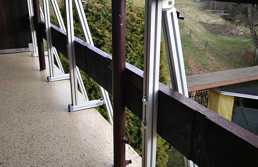 Balkon PV-Anlage Ständer