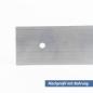 Preview: Flach-Profil aus Aluminium 15x2 mm Bohrung