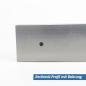 Preview: Aluminium Rechteckprofil 60x20x2 mm Bohrung