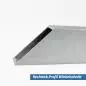Preview: Aluminium Rechteckprofil 100x20x2 mm Winkelschnitt