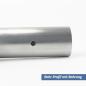 Preview: Rohr Profil aus Aluminium 25x2mm Bohrung