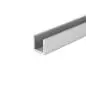 Preview: U-Profil aus Aluminium 15x15x15x2 mm Eloxiert