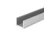 Preview: U-Profil aus Aluminium 15x20x15x2 mm Eloxiert