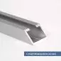 Preview: C-Profil aus Aluminium 11x17x4 mm in 2mm  Winkelschnitte vertikal