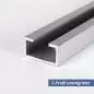 Preview: C-Profil aus Aluminium 15x28x8 mm in 2 mm unentgratet