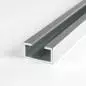 Preview: C-Profil aus Aluminium 15x28x8 mm in 2 mm Stärke