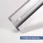 Preview: C-Profil aus Aluminium 8x23x5 mm in 1-5 mm Stärke Bohrung