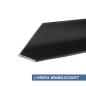 Preview: L-Profil Pulverbeschichtet schwarz Winkelschnitt 20x20x1,5mm