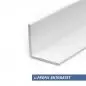 Preview: L-Profil Pulverbeschichtet weiß entgratet 20x20x1,5mm