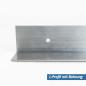 Preview: Alu L Profil Winkelschiene 15x15x2 mm Bohrung