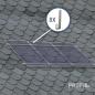 Mobile Preview: Solar Montagepaket Schieferdach 3 Module beispiel