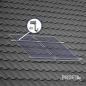 Preview: PV Ziegel Montageset XL Schwarz für 2 Module Dachansicht