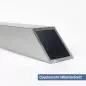 Preview: Quadratrohr aus Aluminium 20x20mm in 1,5mm Stärke Winkelschnitt