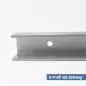 Mobile Preview: U-Profil aus Aluminium 20x20x20x3 mm Bohrung