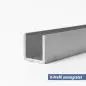 Preview: U-Profil aus Aluminium 50x50x50x4 mm unentgratet