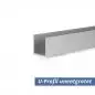 Mobile Preview: U-Profil aus Aluminium eloxiert in 20x20x20x2 mm unentgratet