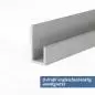 Preview: U-Profil aus Aluminium eloxiert in 20x10x10x2 mm unentgratet