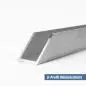 Preview: aluminium u profil 20x15x1,5 mm Winkelschnitt