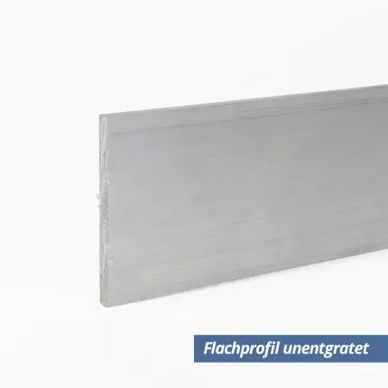 Flach-Profil aus Aluminium 45x3 mm unentgratet