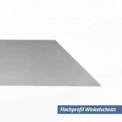Flach-Profil aus Aluminium 50x4 mm Winkelschnitt