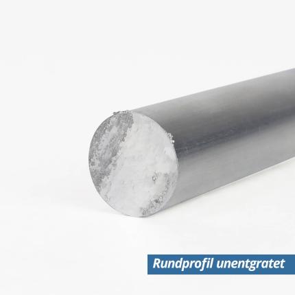Alu Rund-Profil 30 mm unentgratet