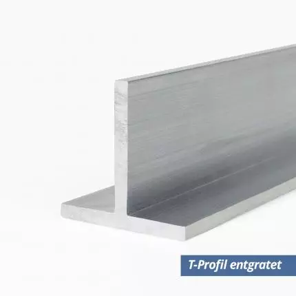 Aluminium T-Profil 15x15x2 mm entgratet