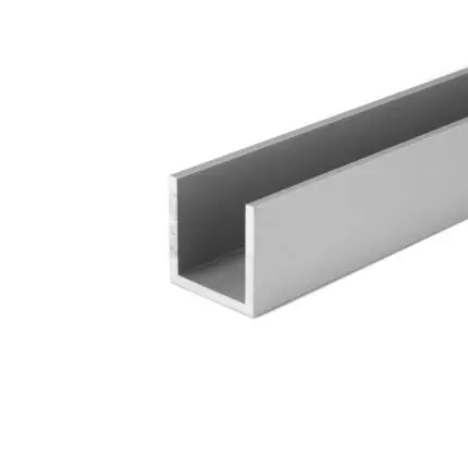 U-Profil aus Aluminium 20x20x20x2 mm Eloxiert