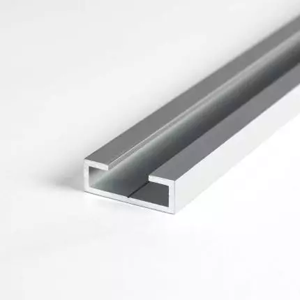 C-Profil aus Aluminium 8x23x5 mm in 1-5 mm Stärke