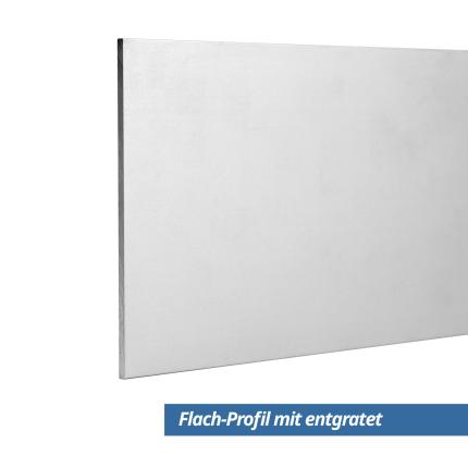 Flach Profil 80x2 mm Eloxiert entgratet