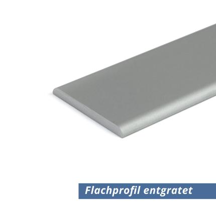 Flach Profil Eloxiert 20x2 mm abgerundet entgratet