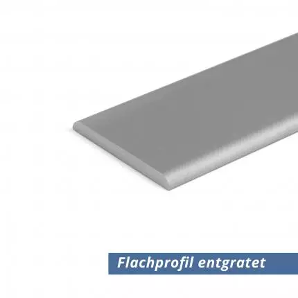 Flach Profil Eloxiert 30x1.5 mm abgerundet entgratet