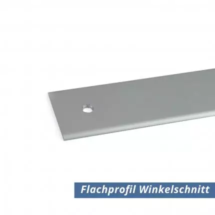 Flach Profil Eloxiert 30x1.5 mm abgerundet mit Bohrung