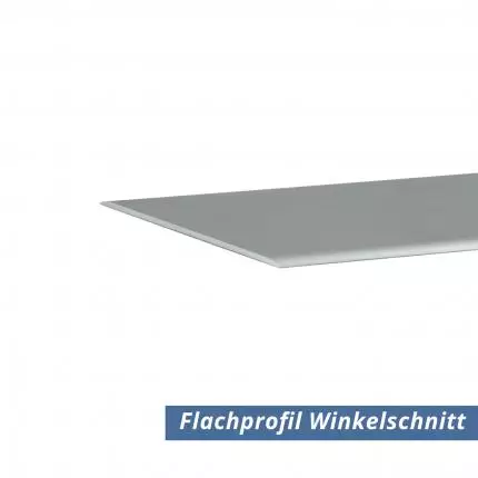 Flach Profil Eloxiert 30x1.5 mm abgerundet WInkelschnitt