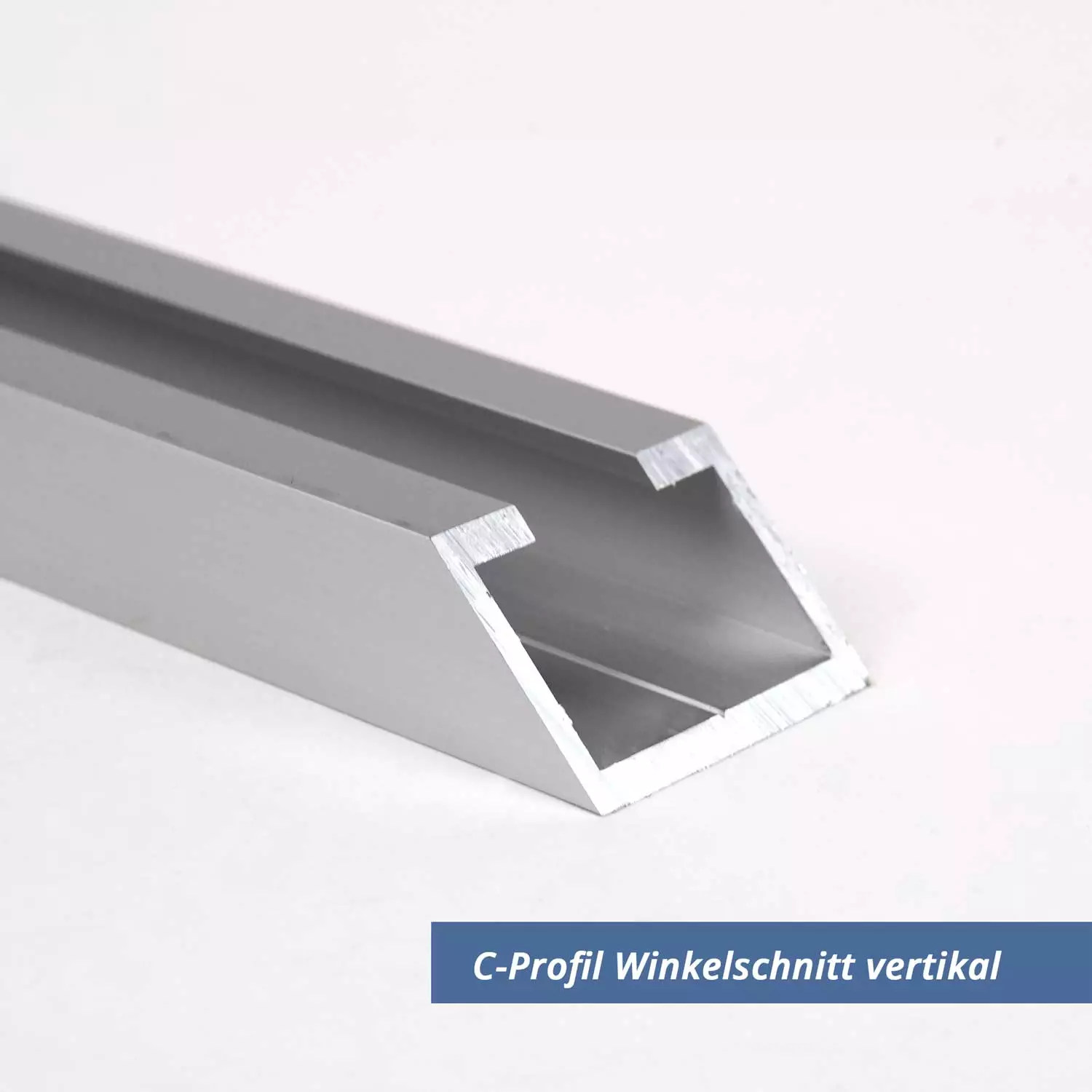 C-Profil aus Aluminium 8x23x5 mm in 1,5 mm Stärke
