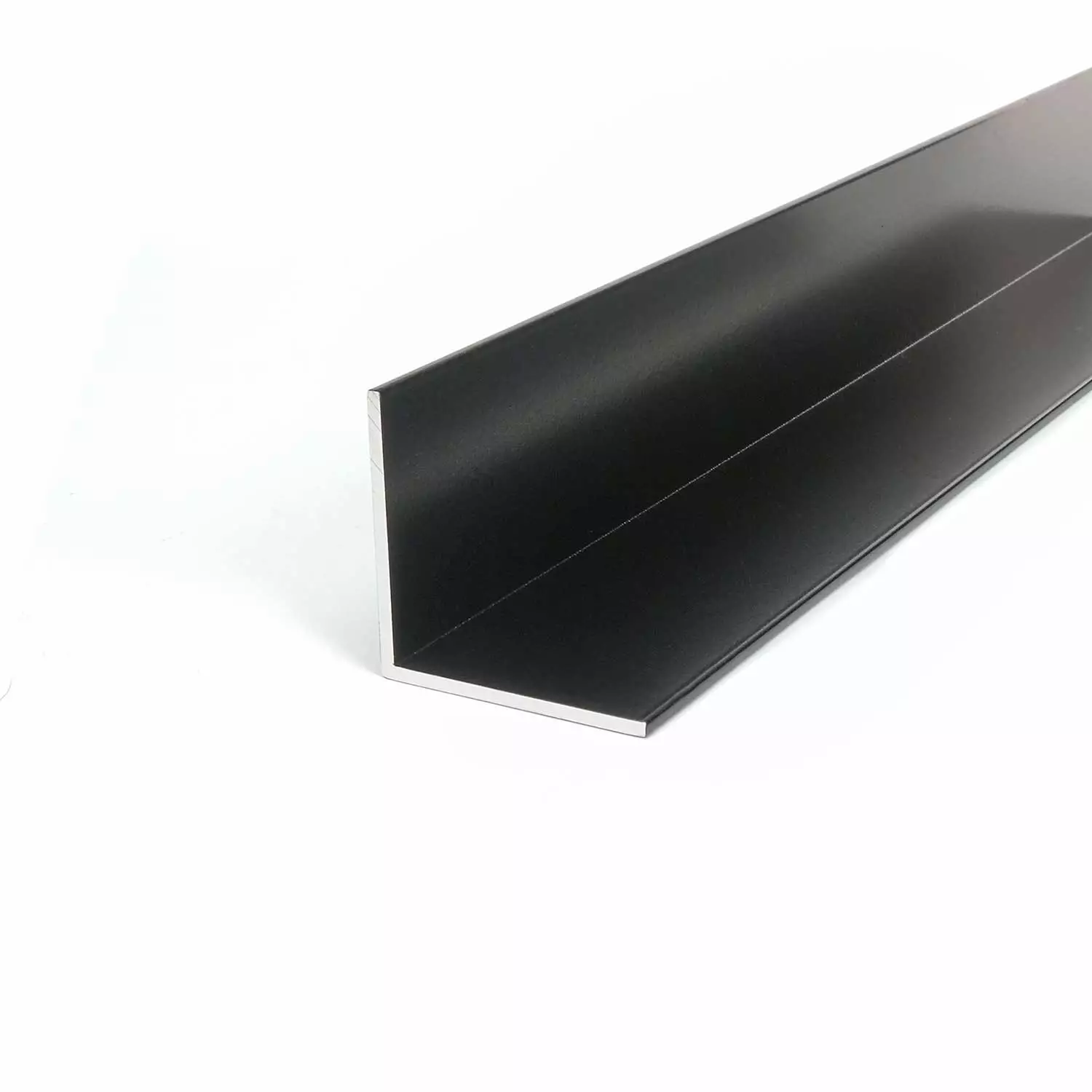 Alu L-Profil schwarz pulverbeschichtet in 20x20x1,5 mm