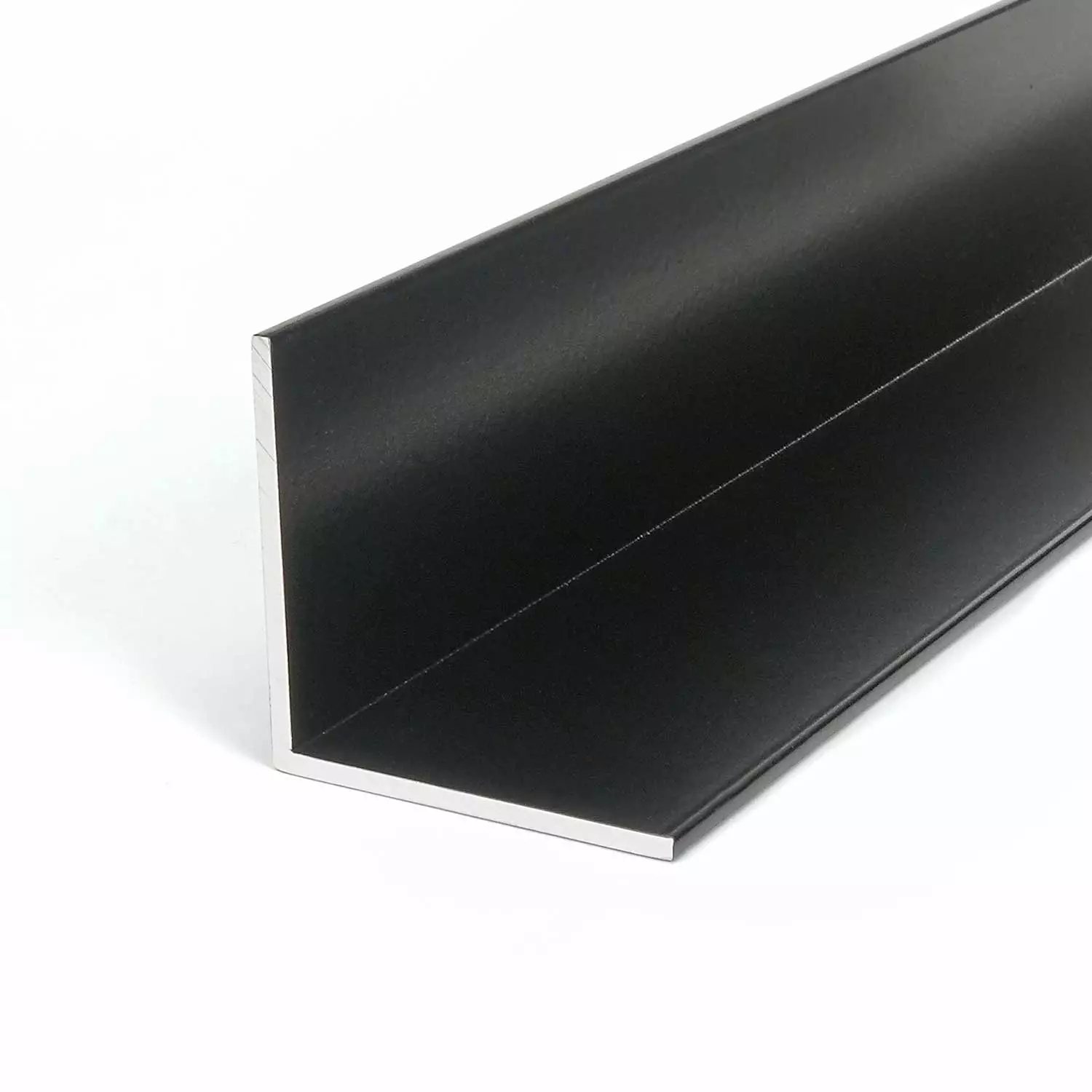 Alu L-Profil schwarz pulverbeschichtet in 40x40x2mm