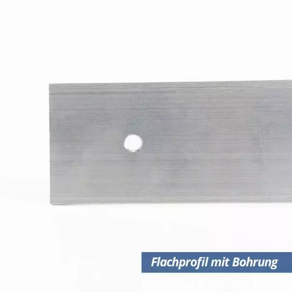 Flachprofil Aluminum 60x2 mm Bohrung