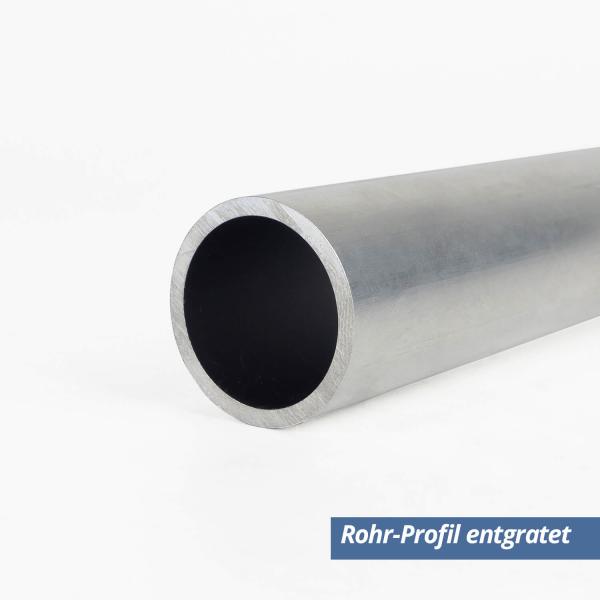 Rohr Profil aus Aluminium 30x2,5mm entgratet