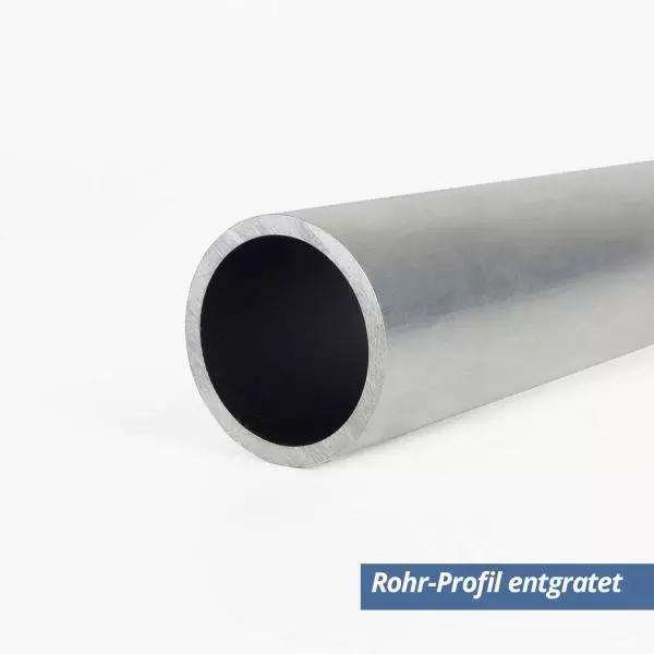 Rohr Profil aus Aluminium 15x2mm entgratet