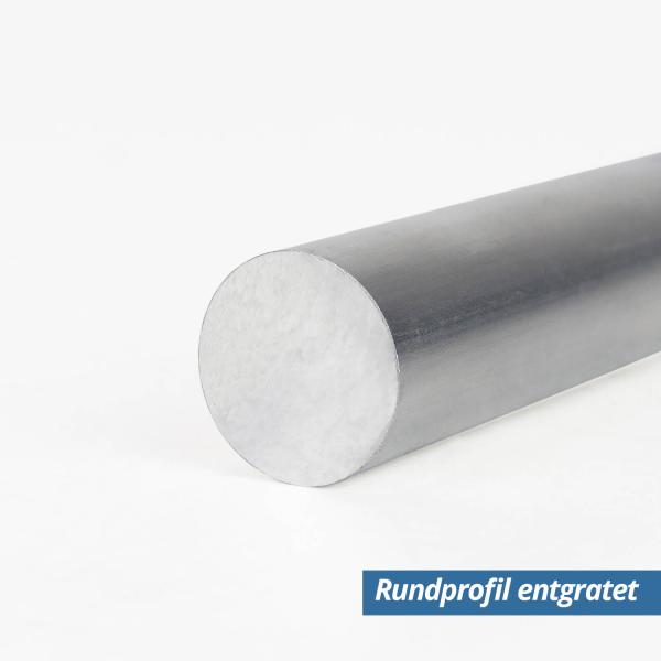 Aluminium Rund-Profil 35 mm entgratet
