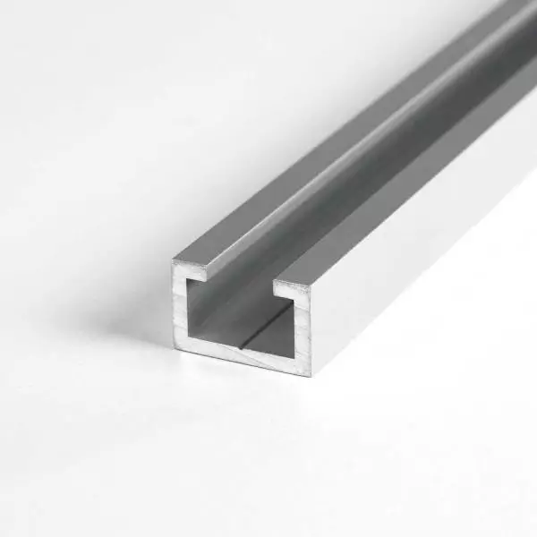 C-Profil aus Aluminium 11x17x4 mm in 2mm Stärke