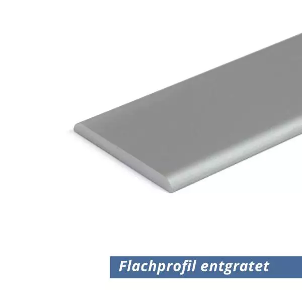 Flach Profil Eloxiert 40x2 mm abgerundet entgratet