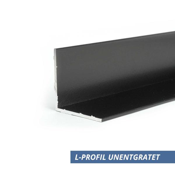 Alu L Profil Winkelleiste 40x40x3-mm-schwarz-unentgratet