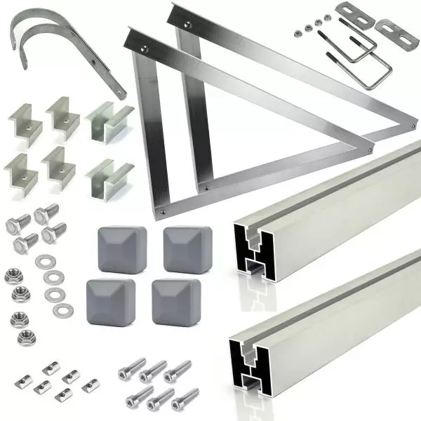 PV Set Balkon Silber 2 Module XL