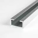 C-Profil aus Aluminium 15x28x8 mm in 2 mm Stärke
