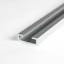 C-Profil aus Aluminium 8x23x5 mm in 1-5 mm Stärke