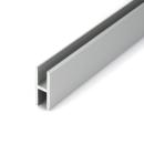 H-Profil aus Aluminium 25x10x25x2 mm Eloxiert abgerundet