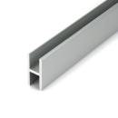 H-Profil aus Aluminium 25x12x25x2 mm Eloxiert abgerundet