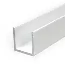 Aluminium U Profil 30x30x30x2 mm Weiß